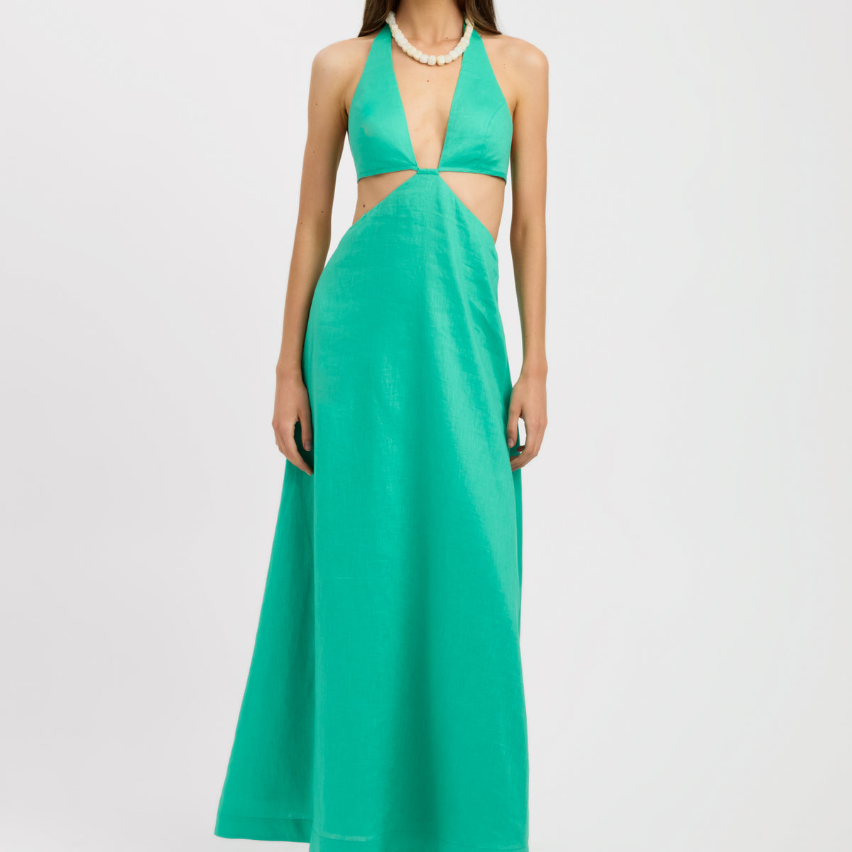 Tahiti Cut Out Halter Dress