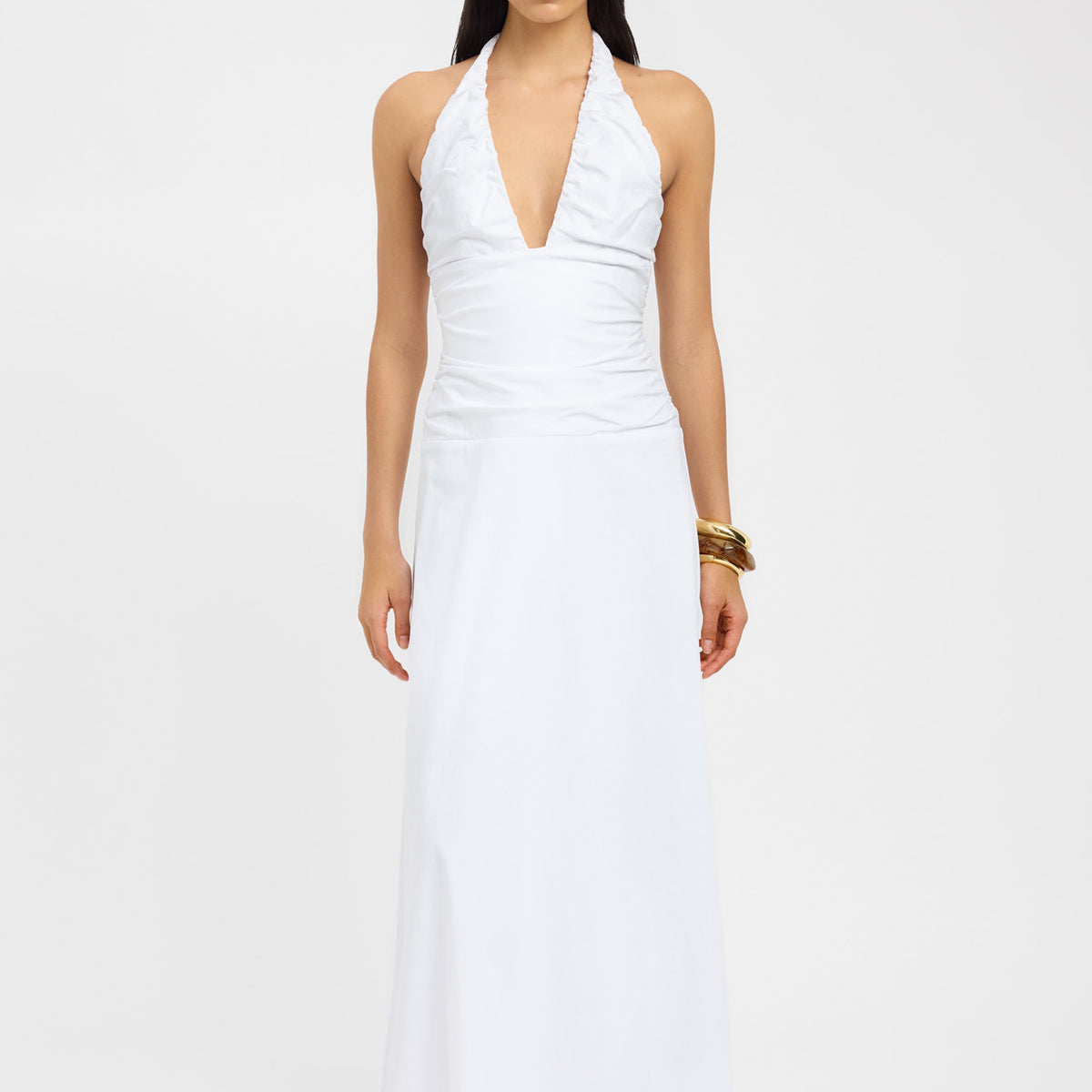 kookai white off shoulder dress Solana Low Cut Dress – KOOKAÏ Australia