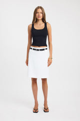 Ariel Low Rise Midi Skirt