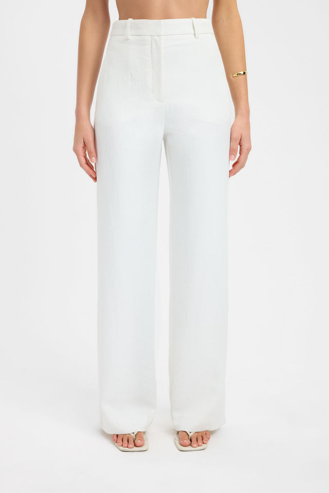 Featuring the Ariel Straight Leg Pant in womens-regular-pants with regular high-rise white detail