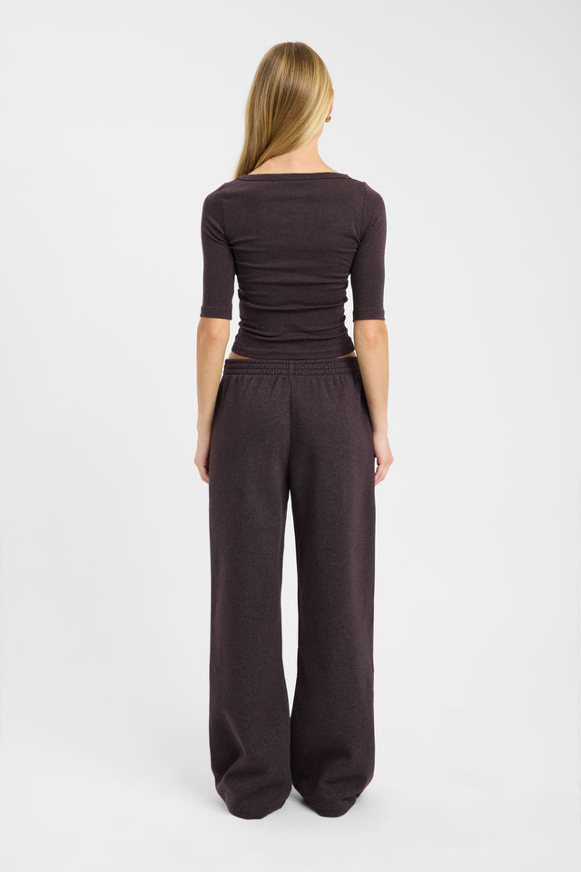 back Brushed Tate Pant Kookai Wide-leg High-rise womens-regular-pants 