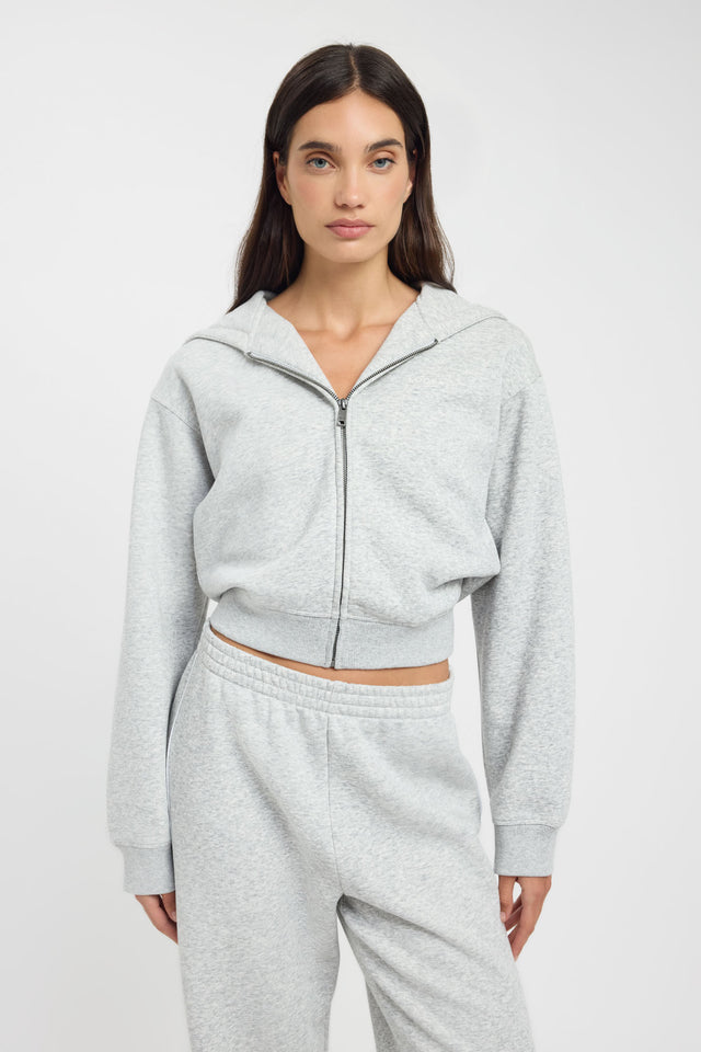 front Brushed Otis Zip Up Kookai Relaxed Long sleeve Womens-Blouse 