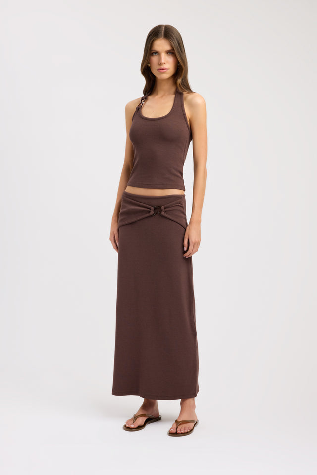 front Casper Maxi Skirt Kookai Straight Maxi womens-skirts 