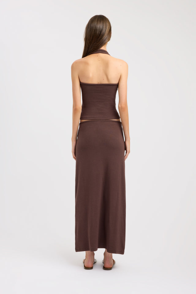 back Casper Maxi Skirt Kookai Straight Maxi womens-skirts 