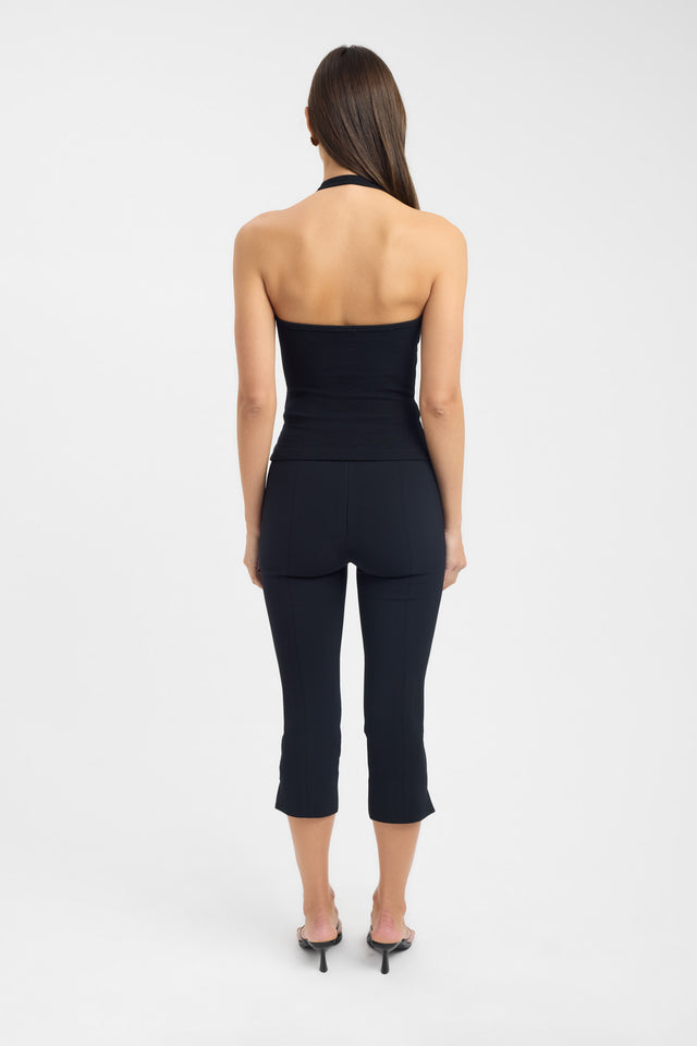 back Caity Tank Kookai Fitted Plungeneck Sleeveless Womens-Blouse 