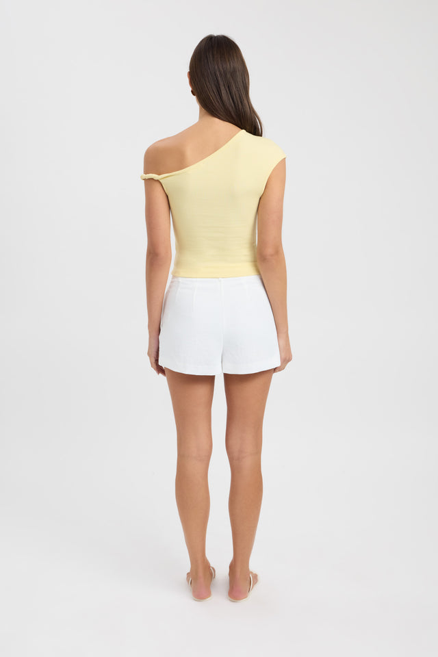 back Elle Off Shoulder Top Kookai Fitted Asymmetry Short sleeves Womens-Blouse 