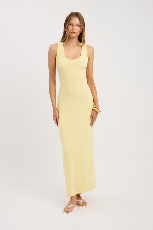 side Cammy Maxi Dress Kookai Straight Maxi Fitted Scoopneck womens-dresses 