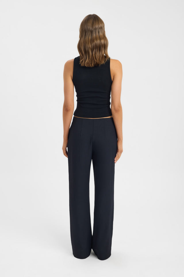 back Callie Core Tank Kookai Fitted High-neck womens-singlets 