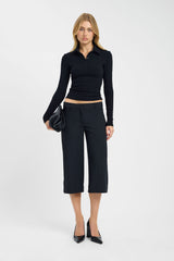 Myles Polo Long Sleeve Top