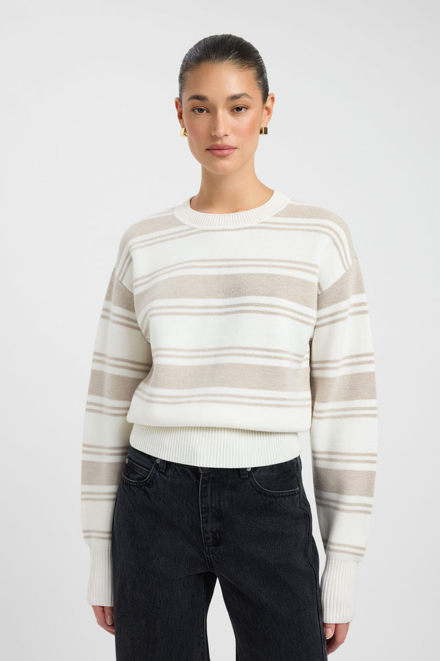 Dalton Stripe Crew Jumper