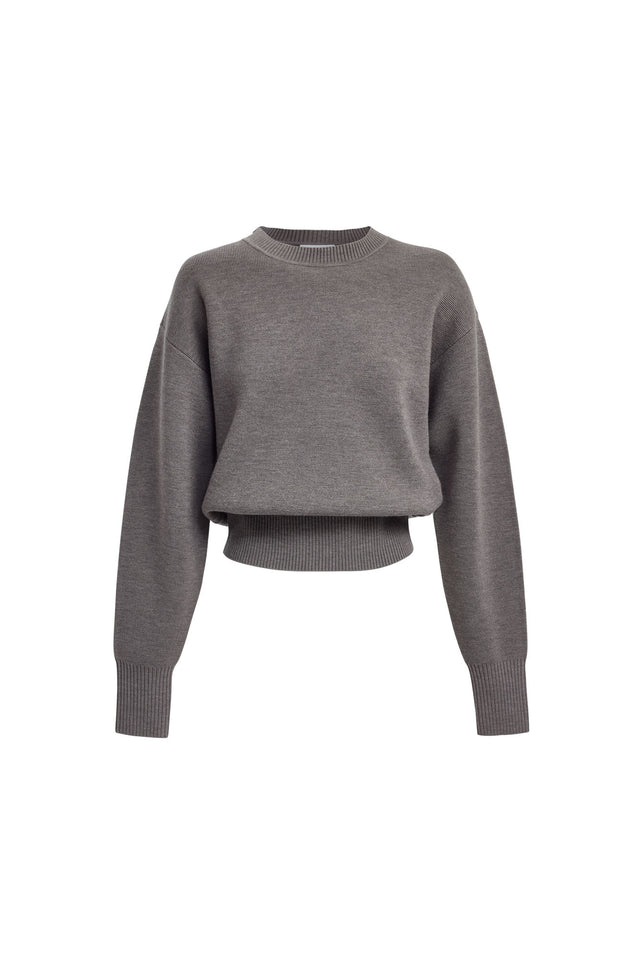 back Dalton Crew Jumper Kookai Oversized Roundneck Long sleeve Womens-Blouse 