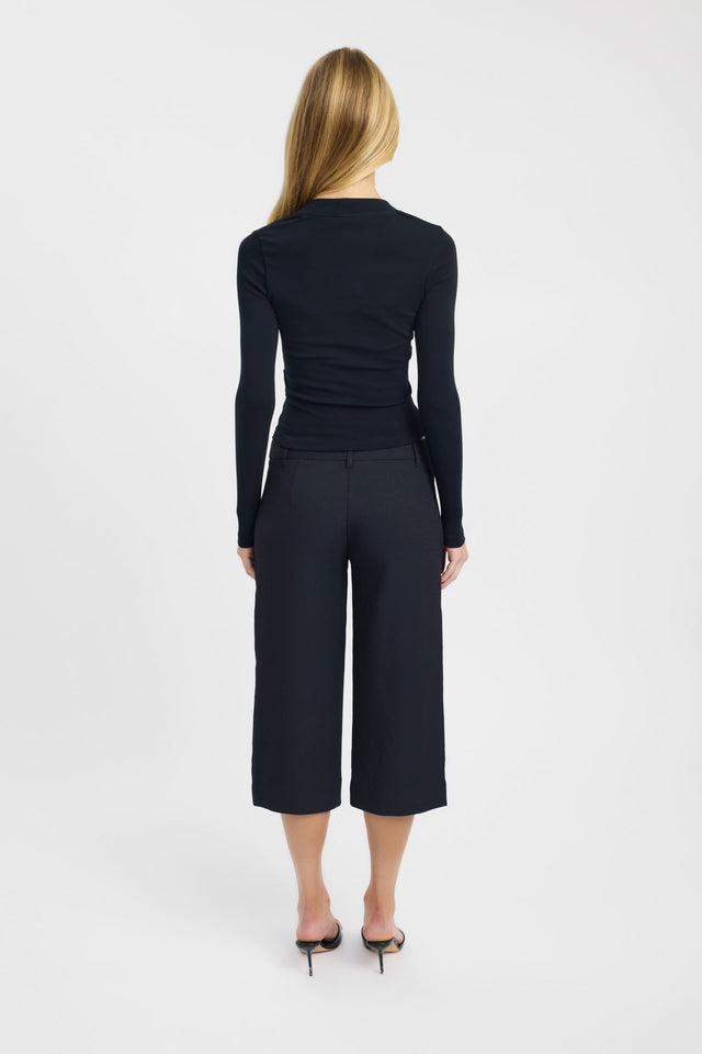back Jasie Long Sleeve Top Kookai Fitted V-neck Long sleeve Womens-Blouse 