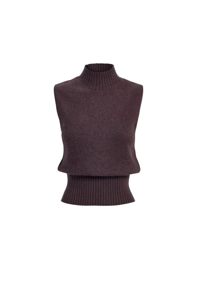 Geneva Tank Kookai Fitted High-neck womens-singlets 
