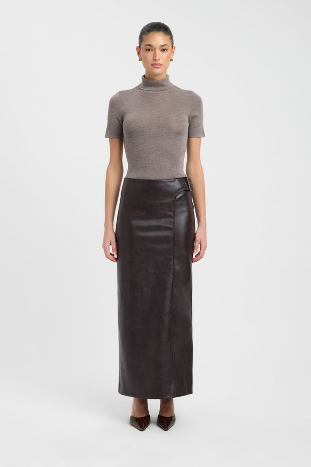 Heavy Phoenix Belted Maxi Skirt
