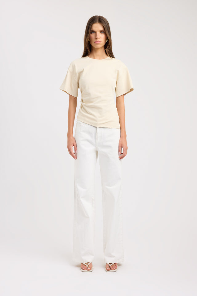 Nova Tee Kookai Crew neck Oversized One shoulder womens-tees 