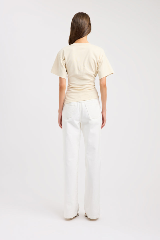 Nova Tee Kookai Crew neck Oversized One shoulder womens-tees 