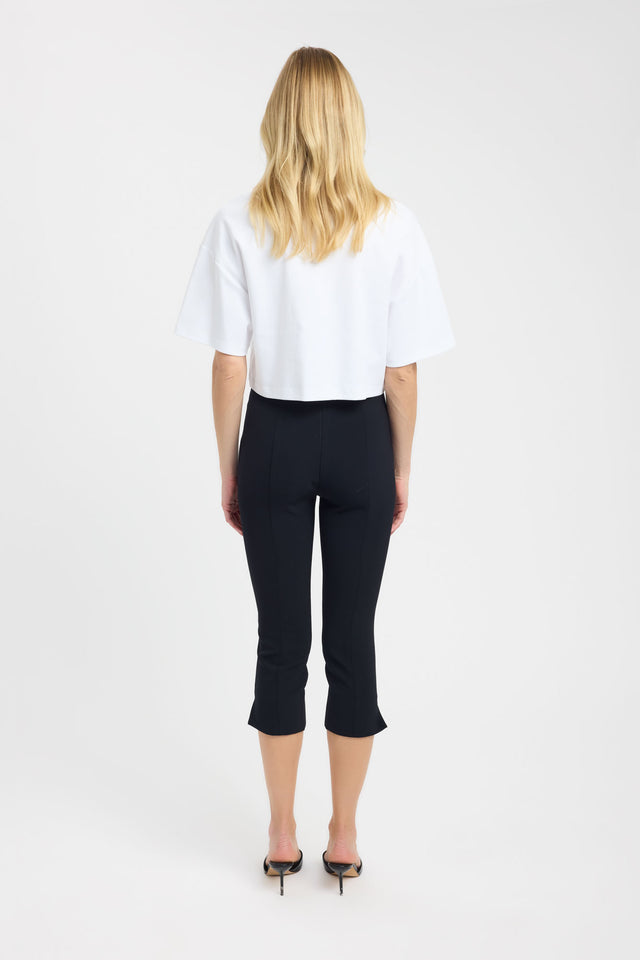 back Halo Cropped Tee Kookai Oversized Roundneck Half sleeves Womens-Blouse 