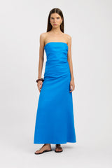 Palm Strapless Maxi Dress