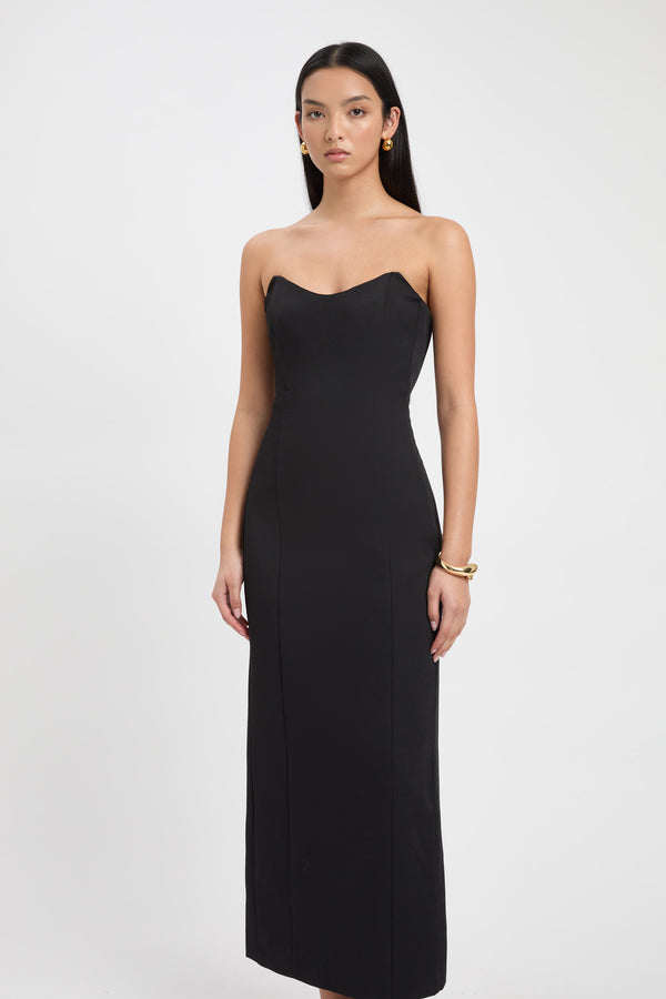 Buy Oyster Strapless Dress Black Online Australia