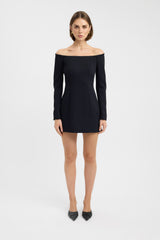 Oyster Long Sleeve Mini Dress