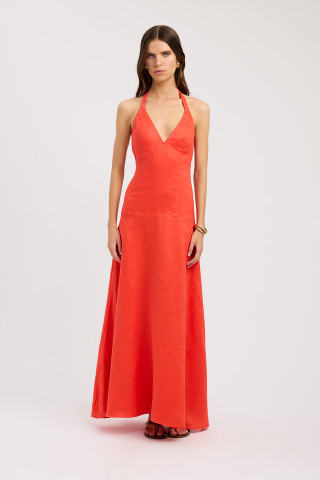 Tahiti Core Halter Dress KOOKA Australia Tahiti Core Halter Dress KOOKA Australia