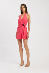 Palm Trim Mini Dress
