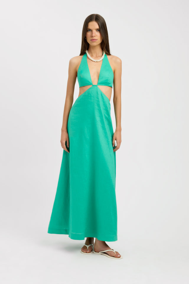 Tahiti Cut Out Halter Dress KOOKA Australia Tahiti Cut Out Halter Dress KOOKA Australia