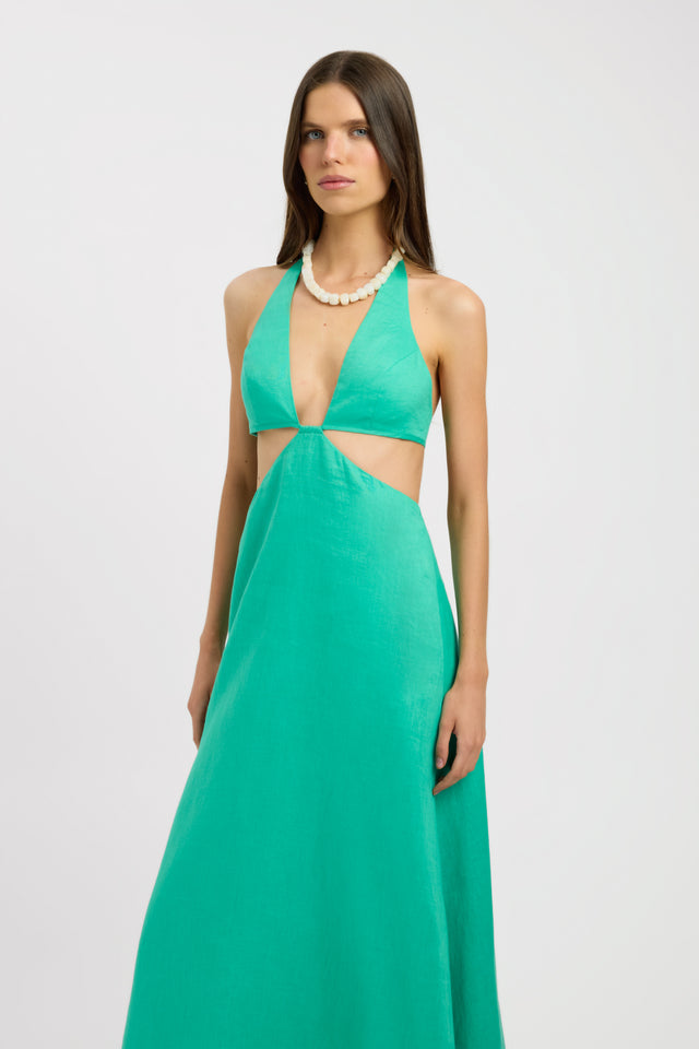 Tahiti Cut Out Halter Dress KOOKA Australia Tahiti Cut Out Halter Dress KOOKA Australia