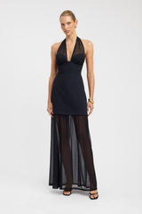 Oyster Mesh Maxi Dress