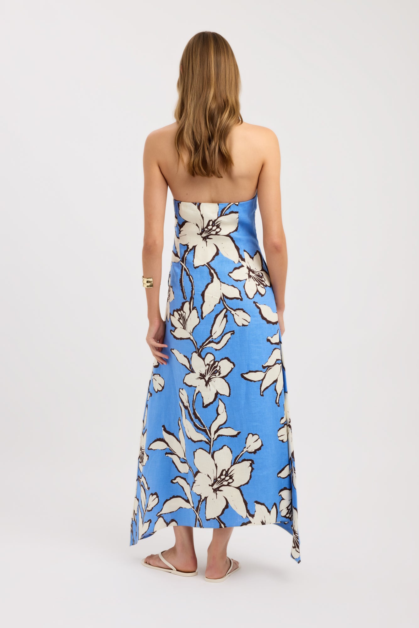 kookai blue strapless dress KOOKA | New In. Shop Palm Strapless Maxi Dress in boutiques and online # kookai