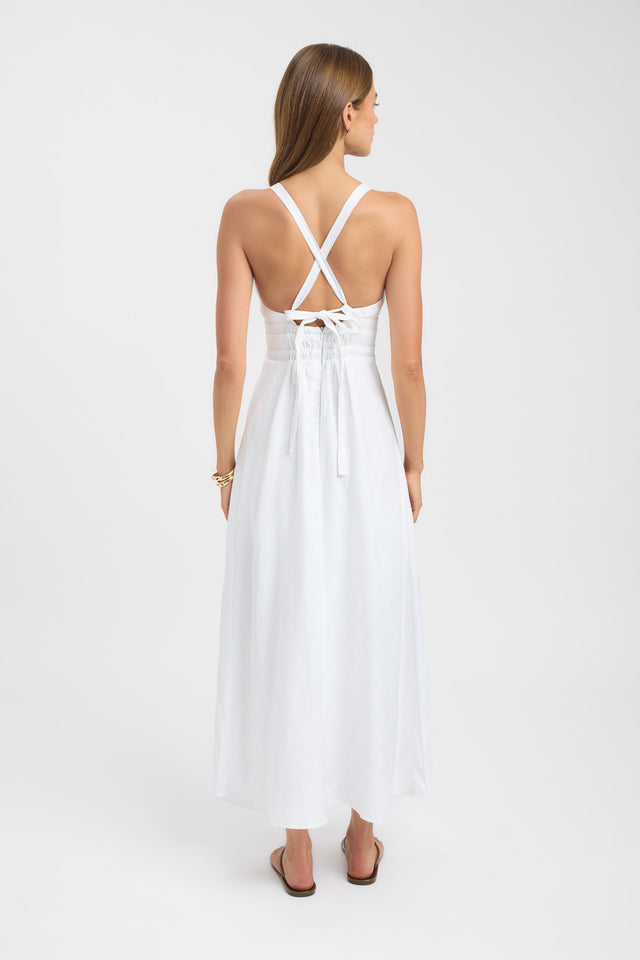 Palm Vee Maxi Dress