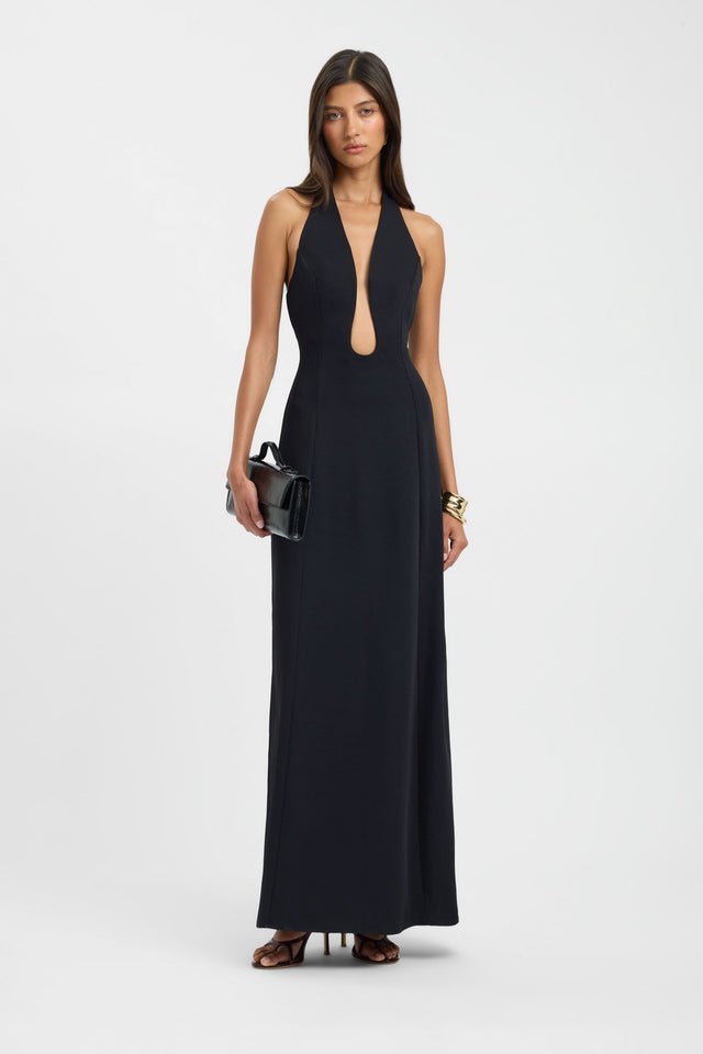 Oyster Low Cut Maxi Dress