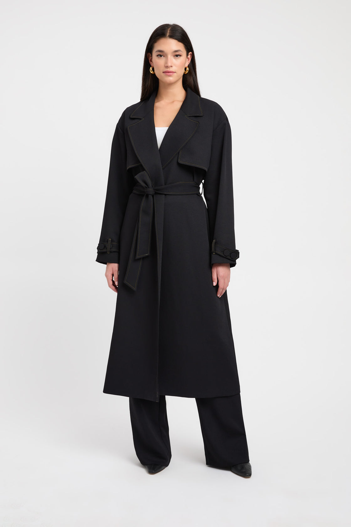 Buy Oyster Contrast Trench Black Online | Australia