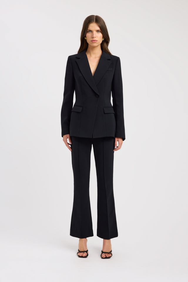 front Alto Cinched Blazer Kookai Long sleeve Blazer Full length womens-coats-and-jackets 