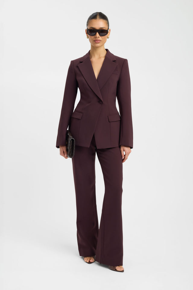 front Alto Cinched Blazer Kookai Long sleeve Blazer Full length womens-coats-and-jackets 