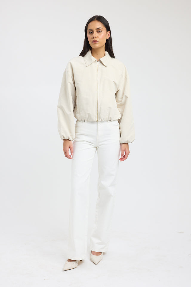 side Kora Collared Jacket Kookai Long sleeve Regular Short black womens-coats-and-jackets 