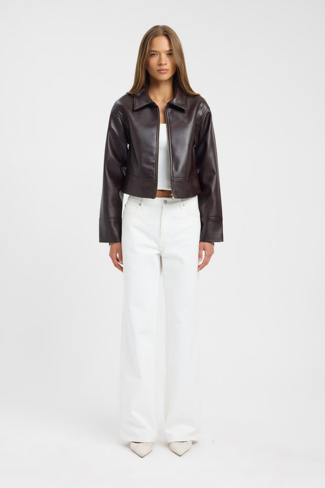 Heavy Phoenix Jacket Kookai Long sleeve Biker Regular womens-coats-and-jackets 