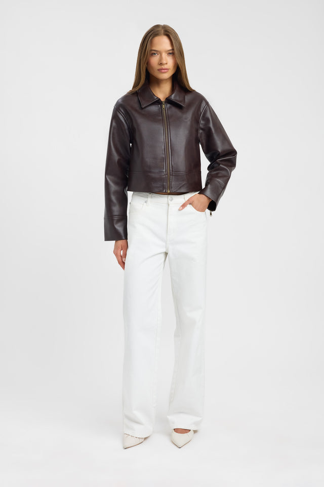 Heavy Phoenix Jacket Kookai Long sleeve Biker Regular womens-coats-and-jackets 