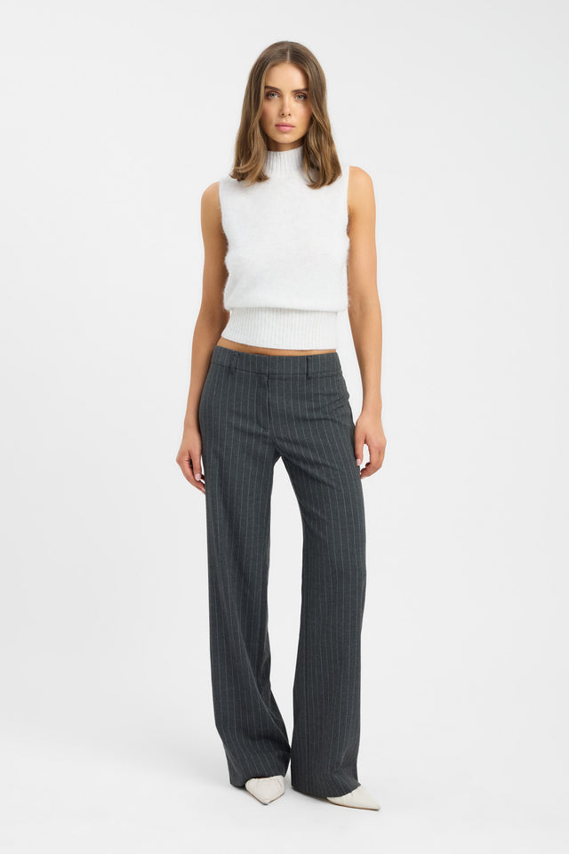 side Geneva Tank Kookai Fitted Thick strap High-neck womens-singlets 