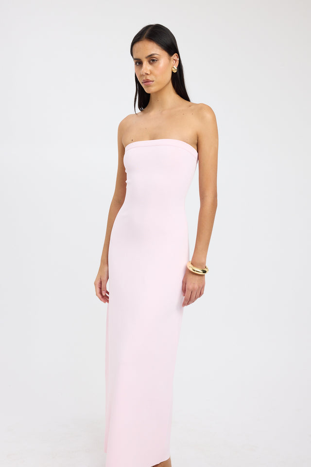 side Serenity Strapless Dress Kookai Straight Maxi Fitted Straight womens-dresses 