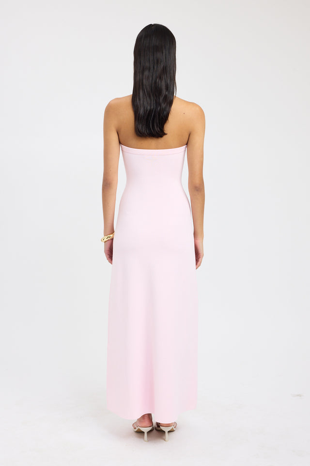 back Serenity Strapless Dress Kookai Straight Maxi Fitted Straight womens-dresses 