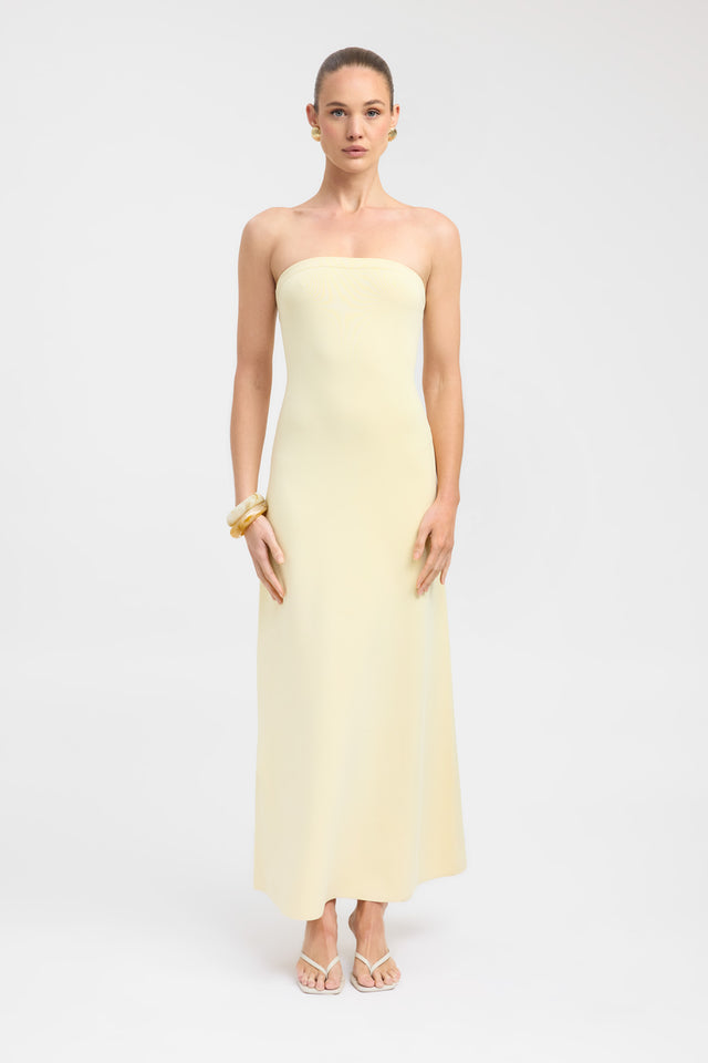 side Serenity Strapless Dress Kookai Straight Maxi Fitted Straight womens-dresses 