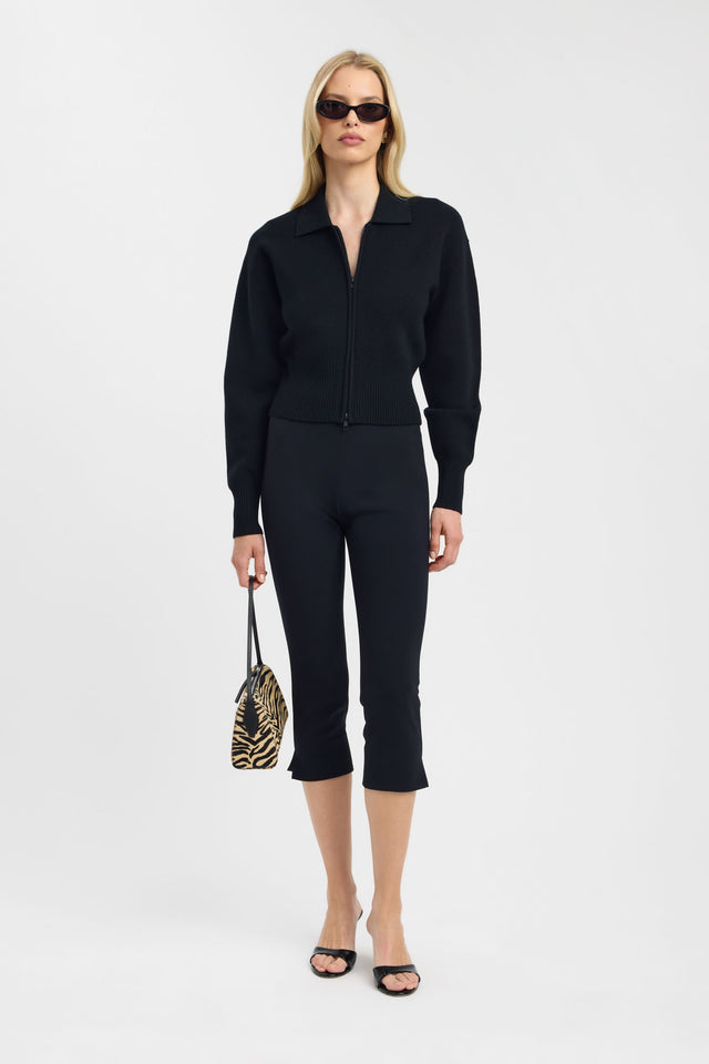 front Dalton Collared Cardigan Kookai Relaxed Straight Long sleeve Womens-Blouse 