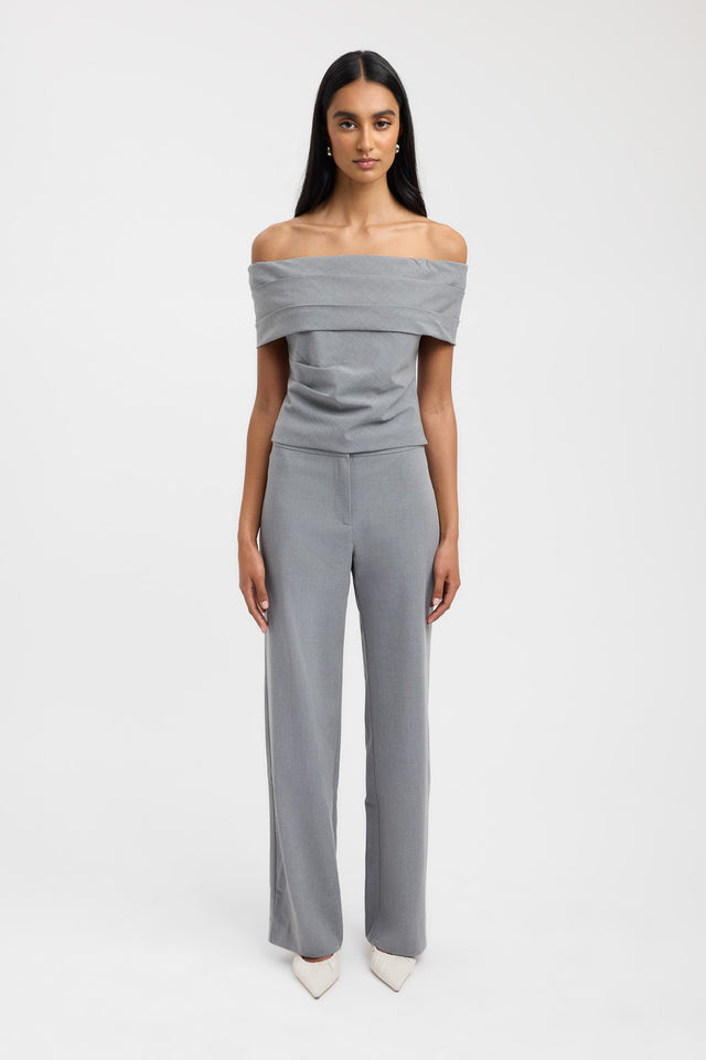 front Dallas Low Rise Pant Kookai relaxed Low-rise brown womens-regular-pants 