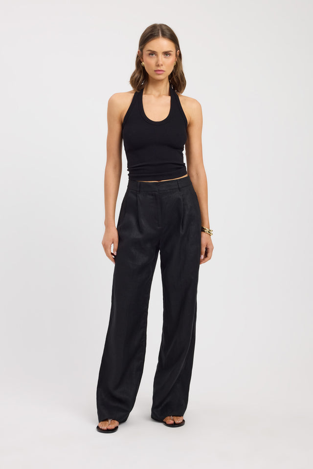 side Palm Pleated Pant Kookai Wide-leg High-rise womens-regular-pants 