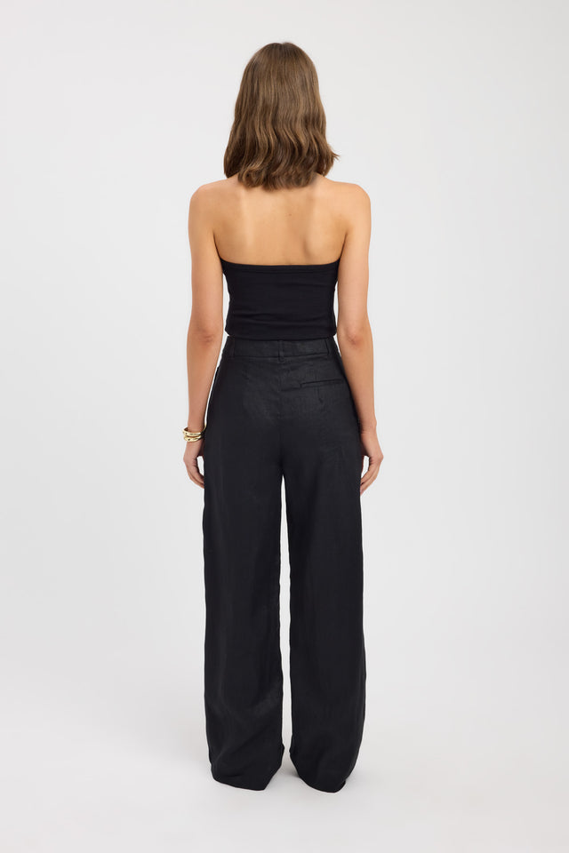 back Palm Pleated Pant Kookai Wide-leg High-rise womens-regular-pants 