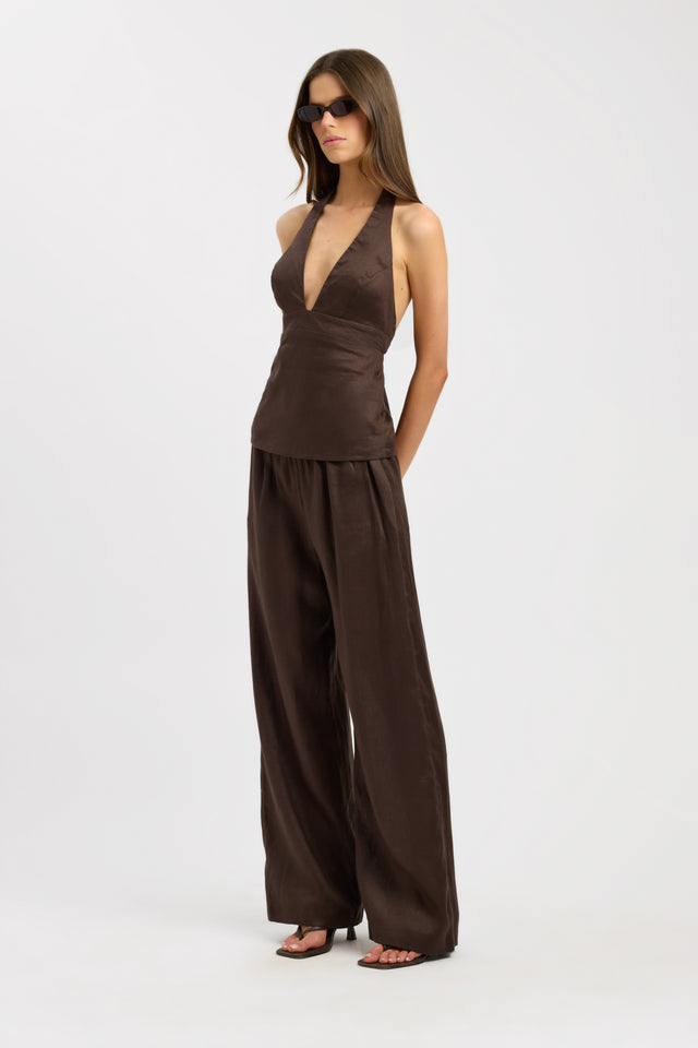 side Tahiti Elastic Pant Kookai Wide-leg High-rise womens-regular-pants 