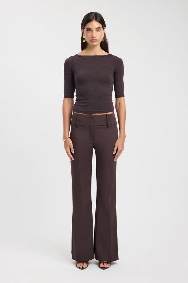 front Ariel Waistband Pant Kookai Regular Low-rise womens-regular-pants 
