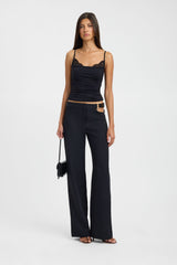 Ariel Leather Trim Pant