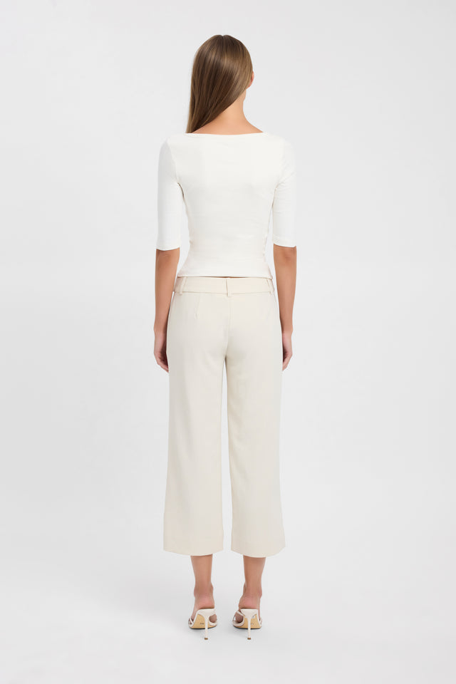 Opal Pin Tuck Capri